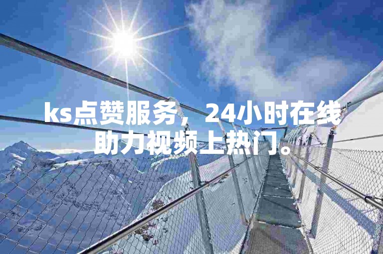 ks点赞服务，24小时在线助力视频上热门。