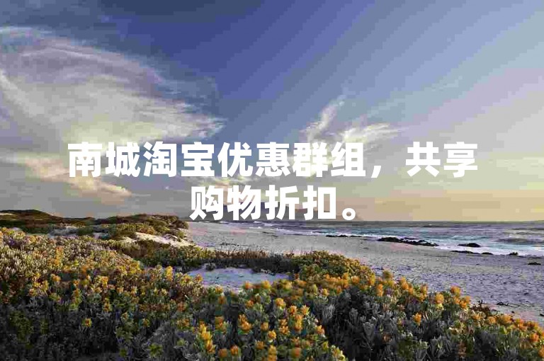 南城淘宝优惠群组，共享购物折扣。
