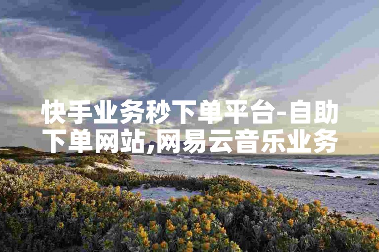 快手业务秒下单平台-自助下单网站,网易云音乐业务下单中心