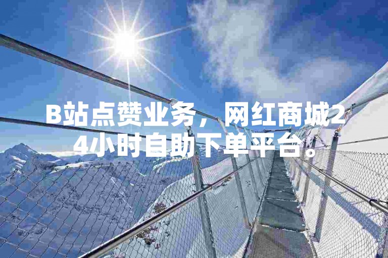 B站点赞业务，网红商城24小时自助下单平台。