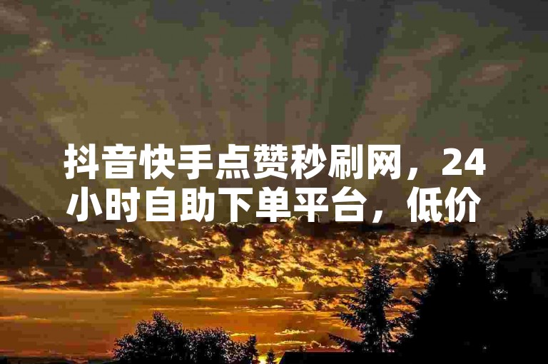 抖音快手点赞秒刷网，24小时自助下单平台，低价高效。