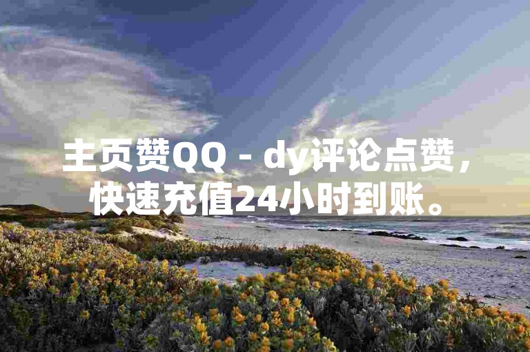 主页赞QQ - dy评论点赞，快速充值24小时到账。