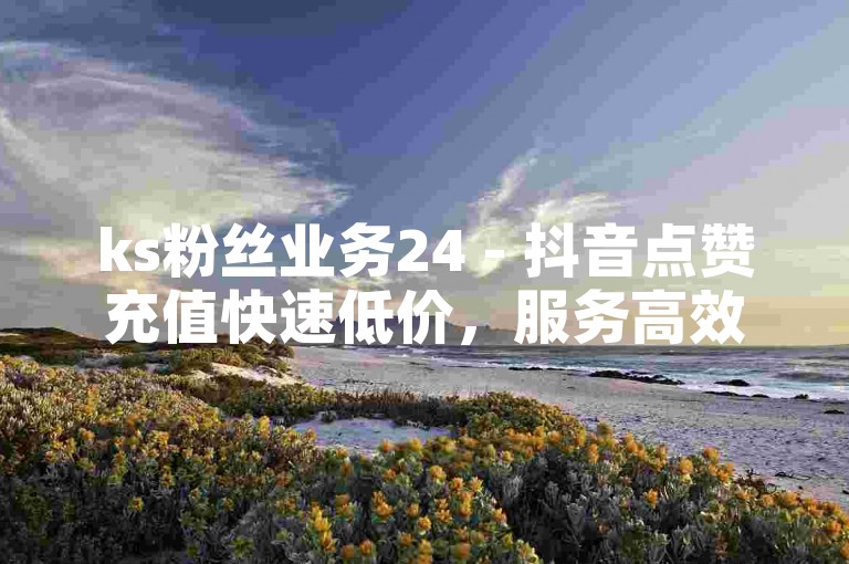 ks粉丝业务24 - 抖音点赞充值快速低价，服务高效。