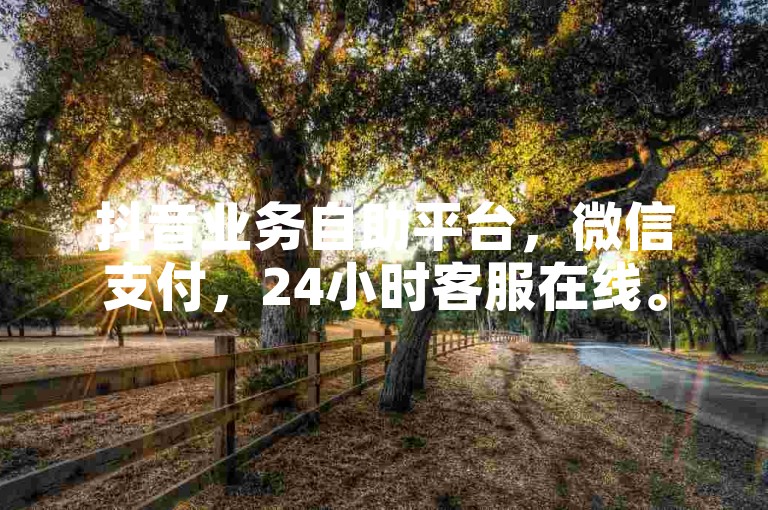 抖音业务自助平台，微信支付，24小时客服在线。