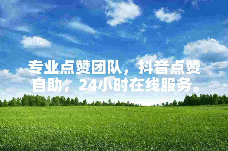 专业点赞团队，抖音点赞自助，24小时在线服务。