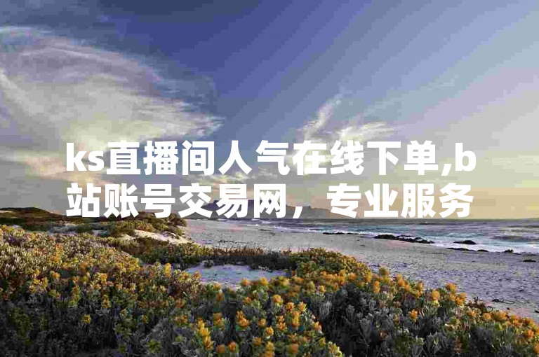 ks直播间人气在线下单,b站账号交易网，专业服务值得信赖。