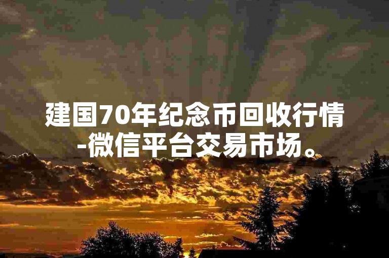 建国70年纪念币回收行情-微信平台交易市场。
