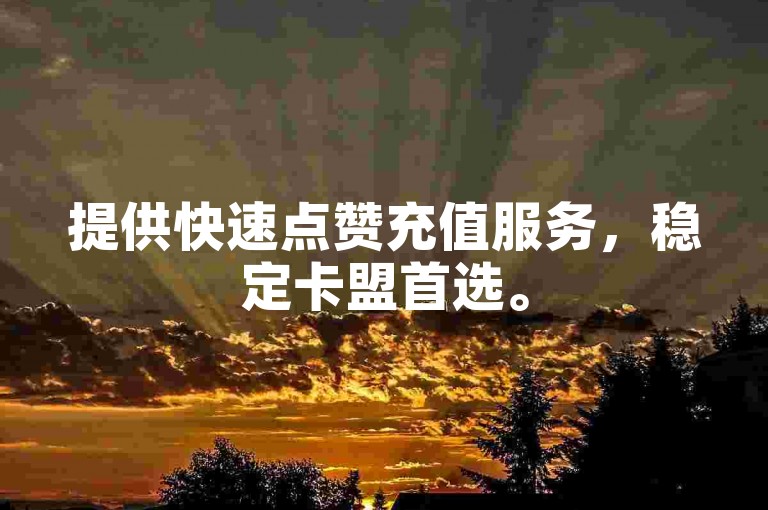 提供快速点赞充值服务，稳定卡盟首选。