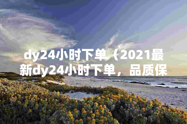 dy24小时下单（2021最新dy24小时下单，品质保证，值得信赖！）
