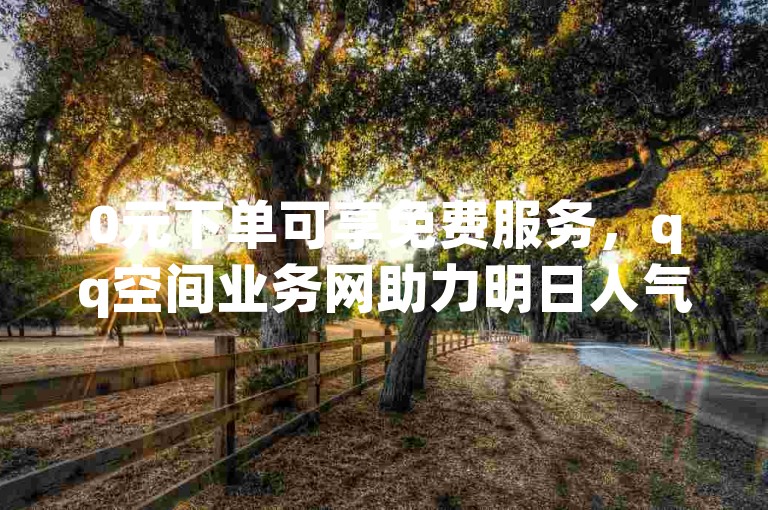 0元下单可享免费服务，qq空间业务网助力明日人气飙升。