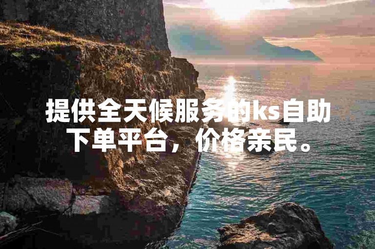 提供全天候服务的ks自助下单平台，价格亲民。