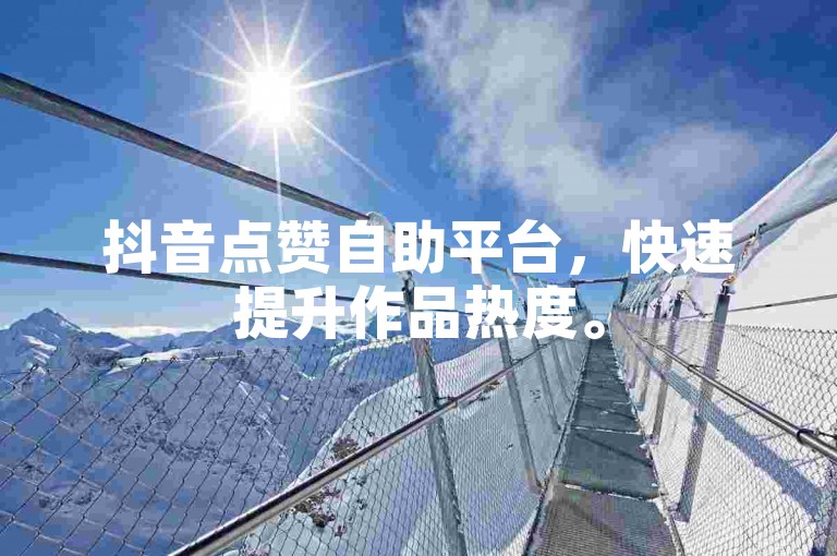 抖音点赞自助平台，快速提升作品热度。