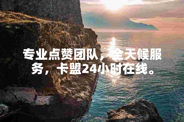 专业点赞团队，全天候服务，卡盟24小时在线。