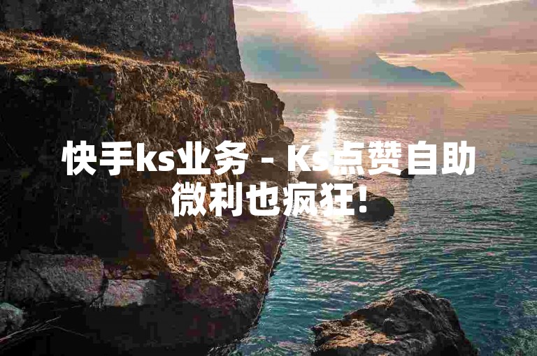 快手ks业务 - Ks点赞自助微利也疯狂!