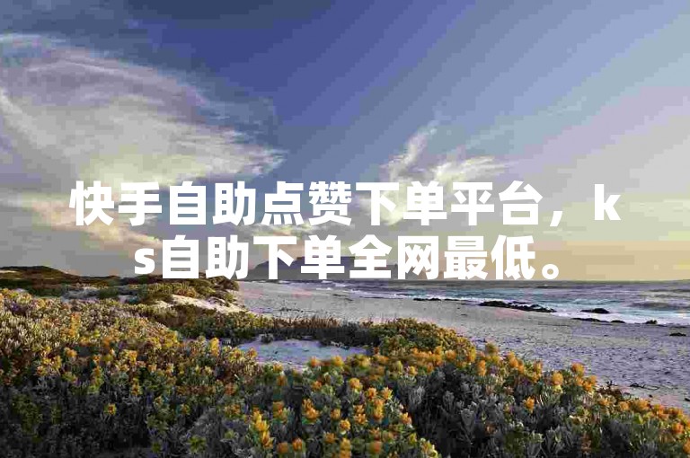 快手自助点赞下单平台，ks自助下单全网最低。