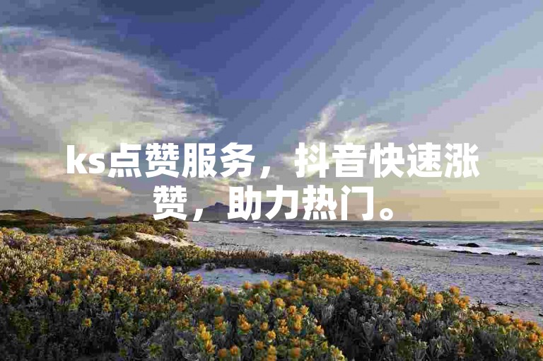 ks点赞服务，抖音快速涨赞，助力热门。