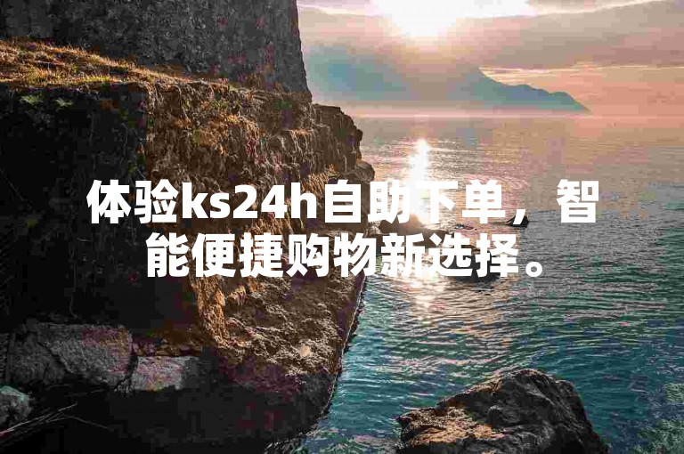 体验ks24h自助下单，智能便捷购物新选择。