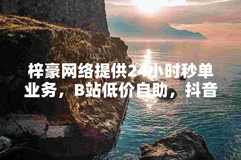 梓豪网络提供24小时秒单业务，B站低价自助，抖音全网最低。