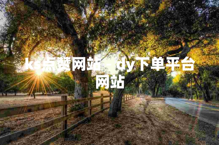 ks点赞网站 - dy下单平台网站