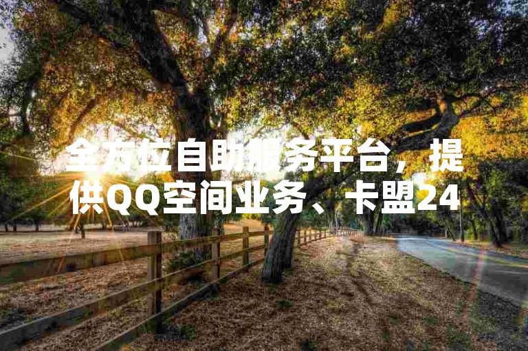 全方位自助服务平台，提供QQ空间业务、卡盟24小时服务及快手低价业务自助软件。