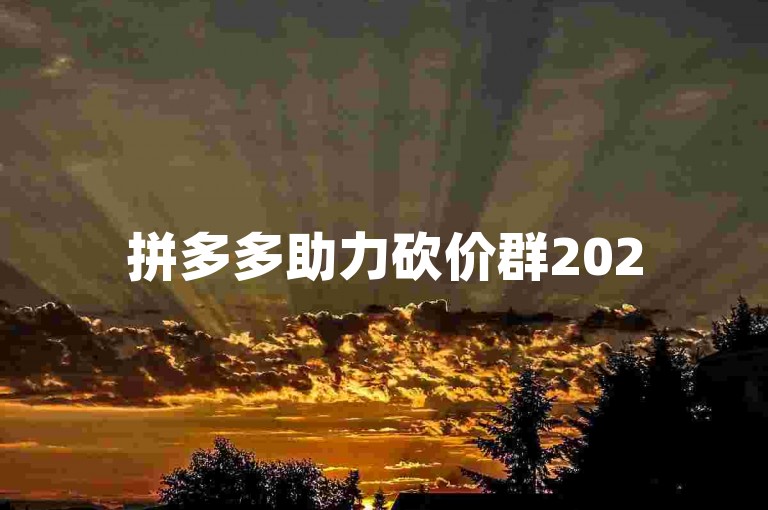 拼多多助力砍价群2025，是众多消费者期待的互助平台，旨在通过集体的力量实现商品价格的大幅优惠。