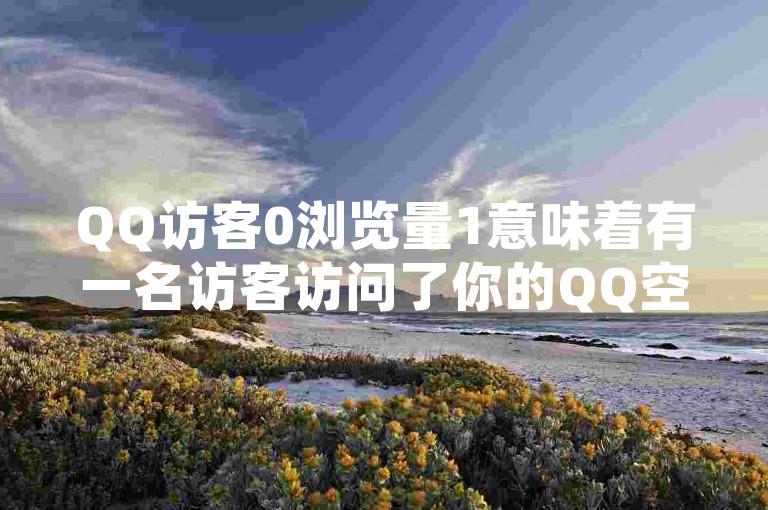 QQ访客0浏览量1意味着有一名访客访问了你的QQ空间，但没有查看任何内容。