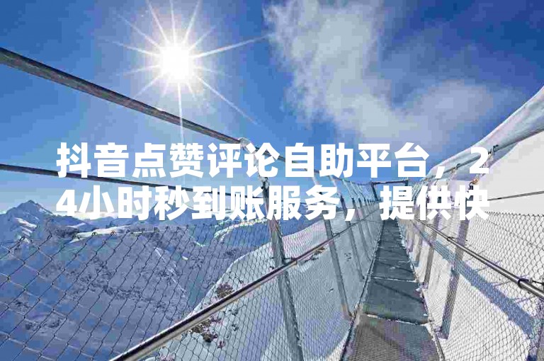 抖音点赞评论自助平台，24小时秒到账服务，提供快手业务卡密及自定义评论下单。
