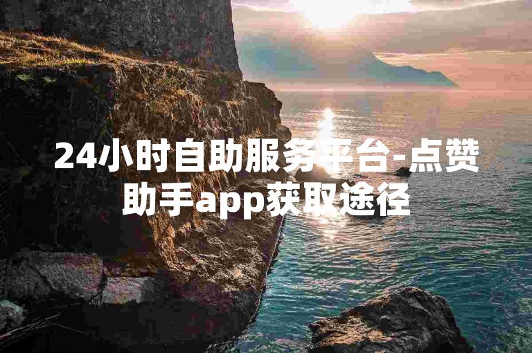24小时自助服务平台-点赞助手app获取途径