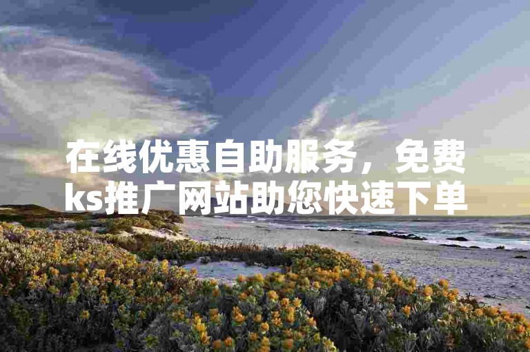 在线优惠自助服务，免费ks推广网站助您快速下单。