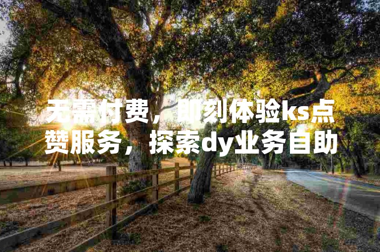 无需付费，即刻体验ks点赞服务，探索dy业务自助下单的便捷之选——雷神平台。