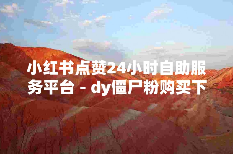 小红书点赞24小时自助服务平台 - dy僵尸粉购买下单平台