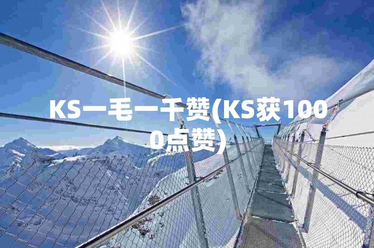 KS一毛一千赞(KS获1000点赞)
