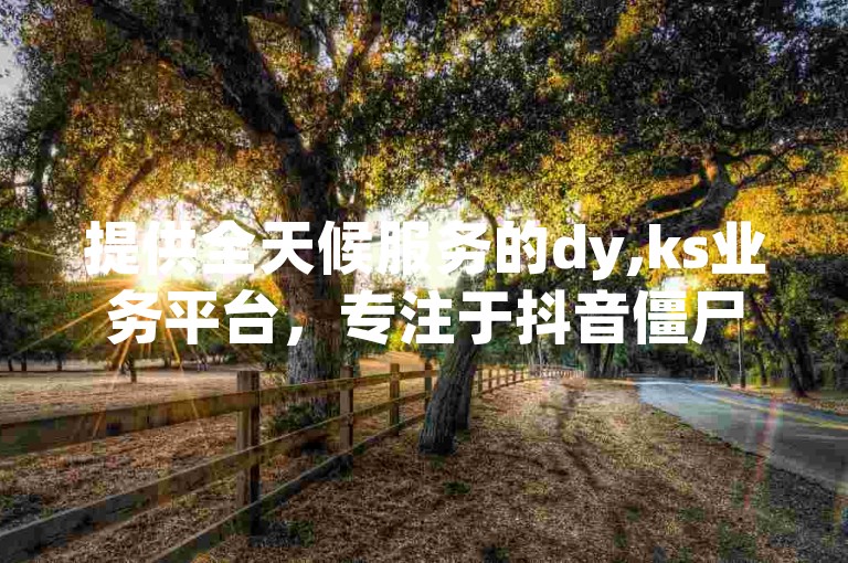 提供全天候服务的dy,ks业务平台，专注于抖音僵尸粉丝代刷服务，可通过彩虹云商城网站轻松下单。