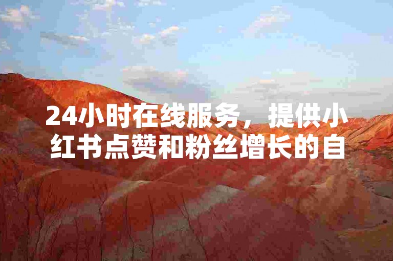 24小时在线服务，提供小红书点赞和粉丝增长的自助下单解决方案。