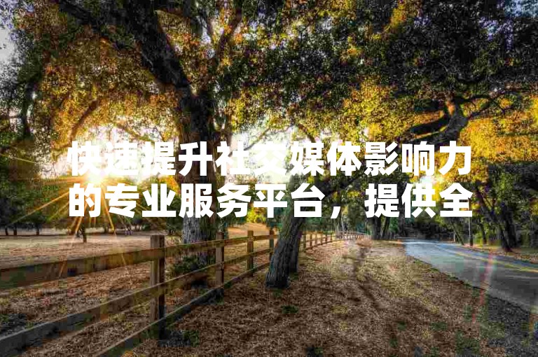 快速提升社交媒体影响力的专业服务平台，提供全方位业务支持，确保您的账户迅速获得关注。
