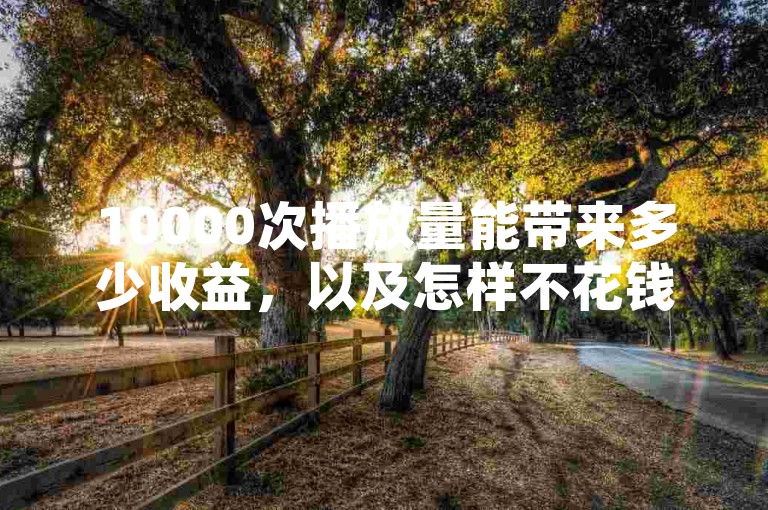 10000次播放量能带来多少收益，以及怎样不花钱增加快手视频的点赞数？这里有实用的网站推荐。