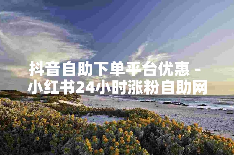 抖音自助下单平台优惠 - 小红书24小时涨粉自助网站。