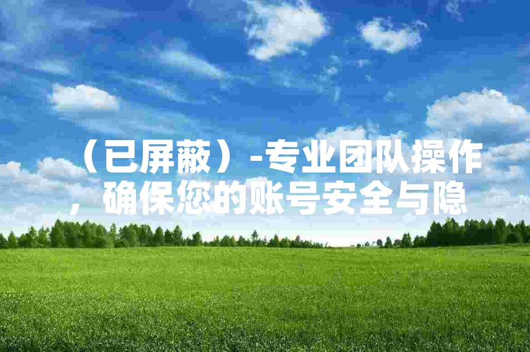 （已屏蔽）-专业团队操作，确保您的账号安全与隐私保护。