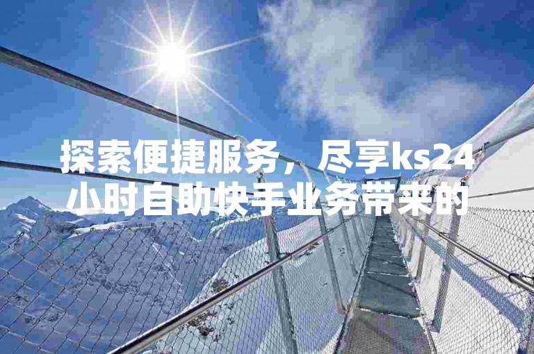 探索便捷服务，尽享ks24小时自助快手业务带来的全网最低价优势。