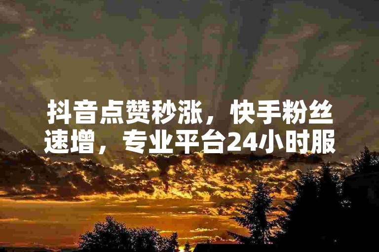 抖音点赞秒涨，快手粉丝速增，专业平台24小时服务，助力您的社交影响力飞跃。