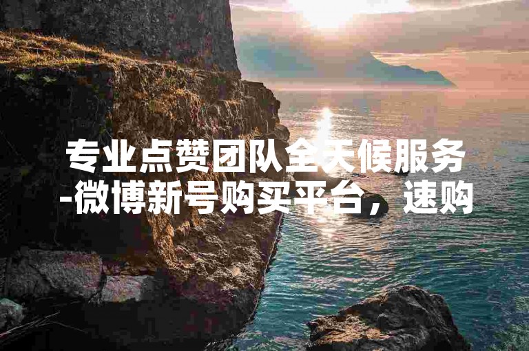 专业点赞团队全天候服务-微博新号购买平台，速购1w粉丝快手账号。