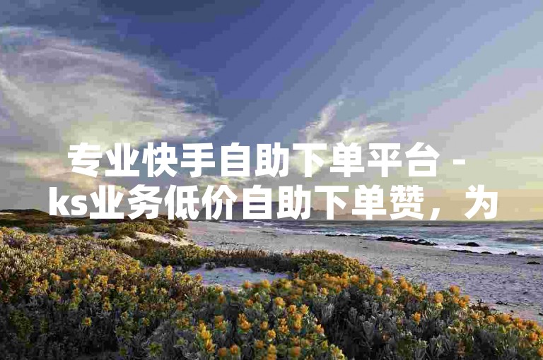专业快手自助下单平台 - ks业务低价自助下单赞，为您提供便捷、高效的服务。