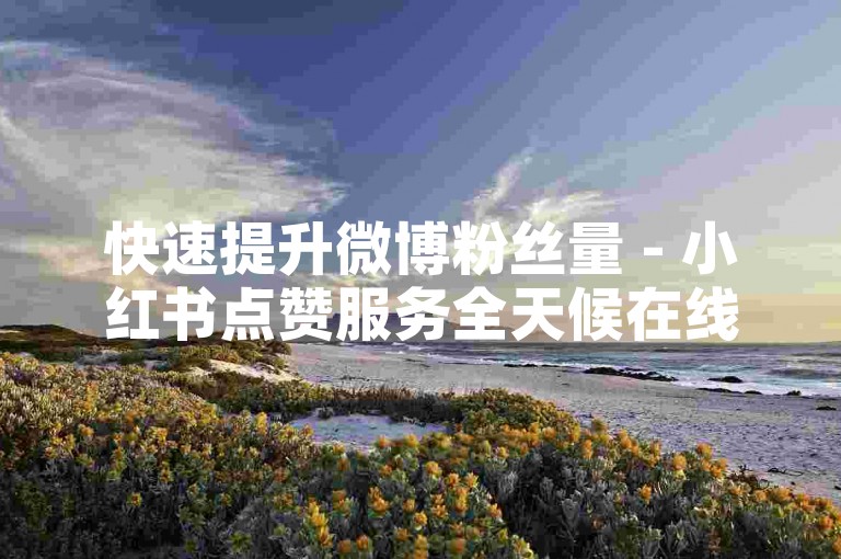 快速提升微博粉丝量 - 小红书点赞服务全天候在线平台支持