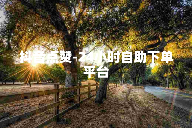 抖音点赞-24小时自助下单平台