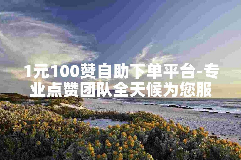 1元100赞自助下单平台-专业点赞团队全天候为您服务