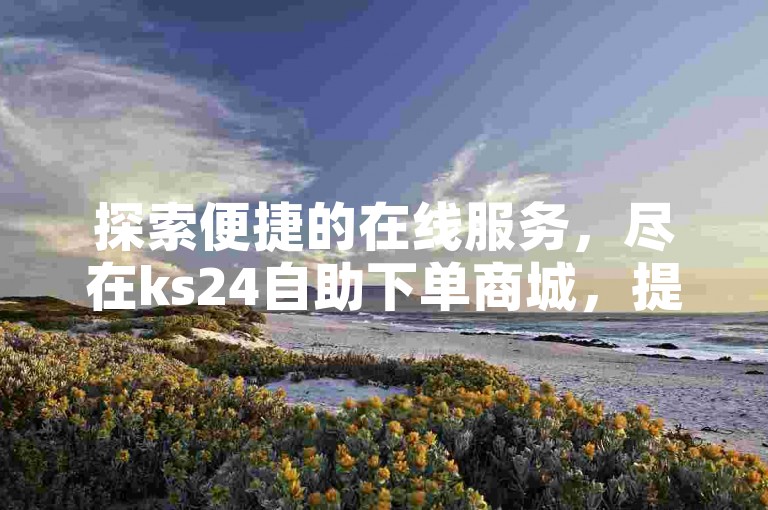 探索便捷的在线服务，尽在ks24自助下单商城，提供全天候微博秒单业务，更有超值优惠——仅需0.1元即可获得一万赞的高效平台。