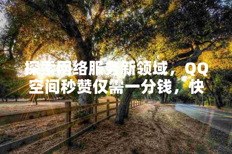 探索网络服务新领域，QQ空间秒赞仅需一分钱，快手粉丝增长无忧，抖音点赞特惠，全天候自助下单平台等你来体验。
