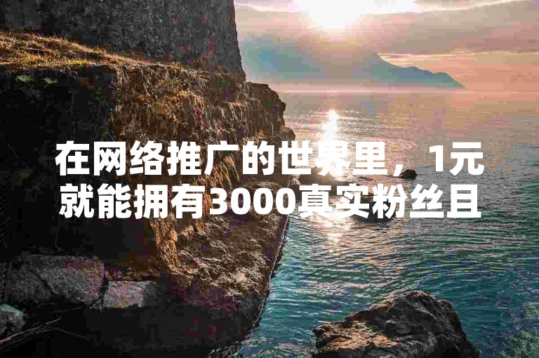 在网络推广的世界里，1元就能拥有3000真实粉丝且无掉粉风险，快手买热度低至0.01元，小白龙马山有限责任公司提供抖音24小时在线评论自助服务，还有专业的在线卡盟平台助力。