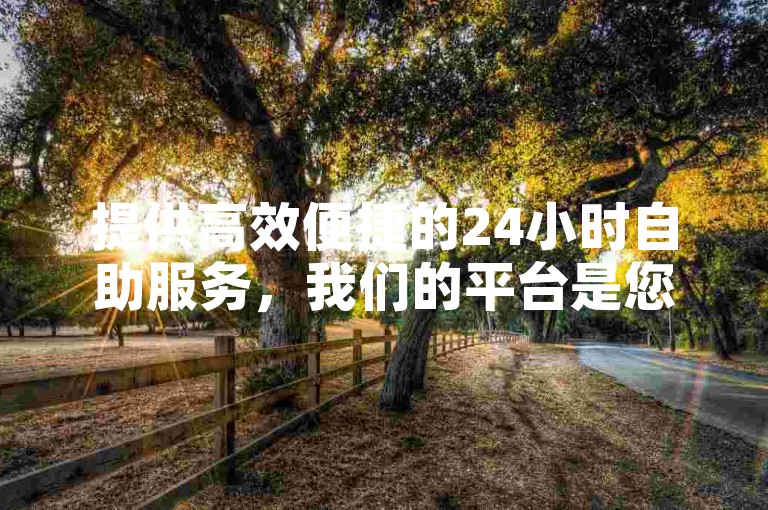 提供高效便捷的24小时自助服务，我们的平台是您快速获取快手业务支持的首选之地。
