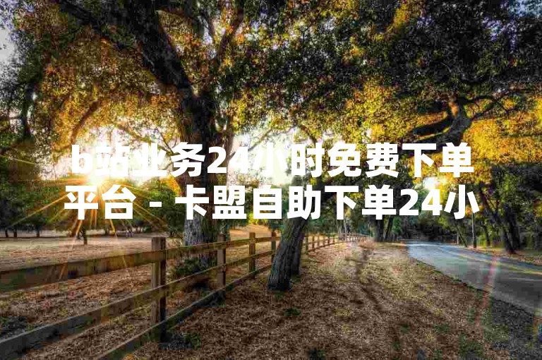 b站业务24小时免费下单平台 - 卡盟自助下单24小时平台，为您提供便捷的服务体验。
